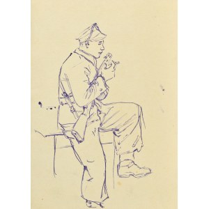 Ludwik MACIĄG (1920-2007), Soldier with a rifle