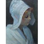 Painter unspecified, 19th / 20th century, Portrait of a woman in a cap