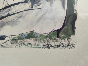 Pablo Picasso (1881-1973), Leżąca kobieta i grająca na flecie, 1975