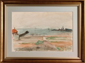 Henryk Hayden (1883-1970), Port w Cherbourgu, 1953