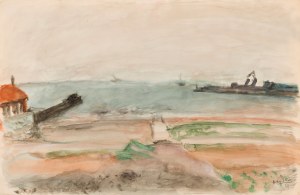 Henryk Hayden (1883-1970), Port w Cherbourgu, 1953