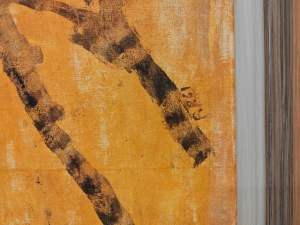 Piotr Potworowski (1898-1962), Orange and black, 1961