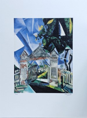 Marc Chagall (1887-1985), Brama cmentarza żydowskiego