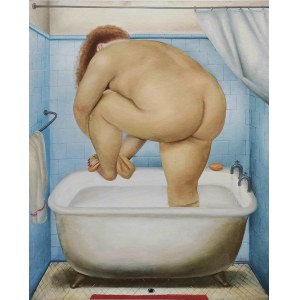 Fernando Botero (1932-2023), Donna nella vasca da bagno