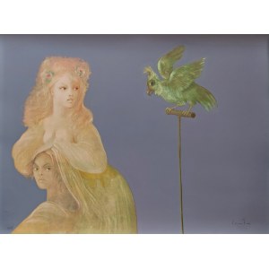 Leonor Fini (1907-1996), Two Jealous Sisters, 1976