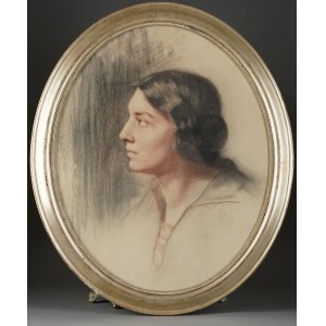 Wanda Korzeniowska (1873-1939), Profile of a woman, 1st quarter of the 20th century.