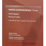 Wanda Korzeniowska (1873-1939), Profile of a woman, 1st quarter of the 20th century.