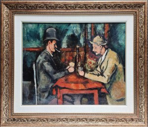 Paul Cézanne (1839-1906), Grający w karty, kopia I poł. XX w.