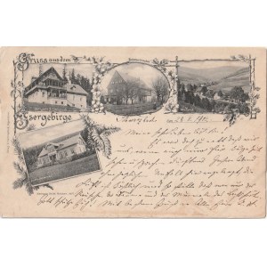 CZERNIAWA-ZDRÓJ (ŚWIERADÓW-ZDRÓJ). Gruss aus dem Erzgebirge - Gottesgabe Schwarzbach / Buchenhaus Grenzdorf / Bad Schwarzbach / Waldrestaurant Grenzdorf