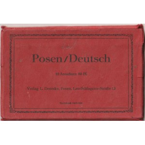 POZNAŃ. Leporello „Posen/Deutsch” - 10 widoków miasta.