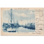 LITHUANIA. KLAIPĖDA / MEMEL / KLAJPEDA. Gruss aus Memel. Blick von der Carlsbrücke.