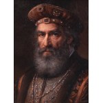 Piotr Topolski (ur. 1960), Portrait of a bearded man, 2025