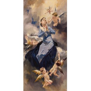 Janusz Szpyt (nato nel 1960), Madonna con angeli, 2021