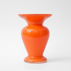 Orange glass vase - HS Alice - with tag!