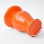 Orange glass vase - HS Alice - with tag!
