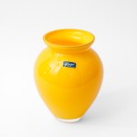 Glass vase yellow - HS Alice - with tag!