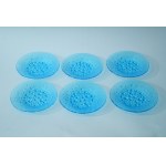 Set of glass dessert plates - HS Hortensia