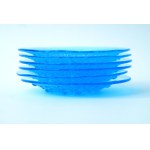 Set of glass dessert plates - HS Hortensia