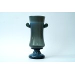 Glass vase on a leg - Krakow Glass Institute