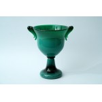 Green glass goblet - Krakow Glass Institute