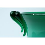 Green glass goblet - Krakow Glass Institute