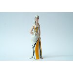Porcelain figurine , "Lady with a basket" - ZPS Krzysztof - Z. Sliwowska-Wawrzyniak