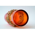 Glass braided vase - Cracow Glass Institute - cracked from 1 zl!