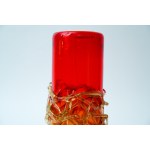 Glass braided vase - Cracow Glass Institute - cracked from 1 zl!