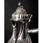 Silver chocolatier, France 19th century.