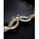 Mirror in silver frame, 19th century.