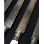 Silver fruit knives