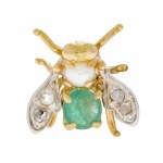 Pendant in the form of a fly, mid-20th century.