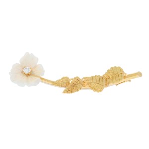 Brooch in the form of a flower, 2nd half of the 20th century.