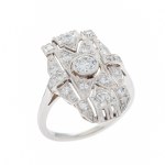 Ring, 1920s-30s, art déco