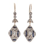 Earrings, 1st half of the 20th century.