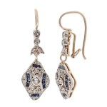 Earrings, 1st half of the 20th century.