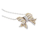 Necklace with bow motif, 2nd half of 20th century.