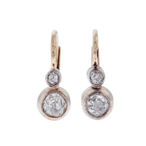 Boucles d'oreilles, Autriche, Vienne, 19e/20e siècle.