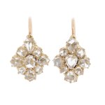 Earrings, early 20th century.