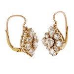 Earrings, early 20th century.