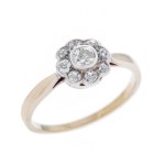 Daisy-shaped ring, Austria, Vienna, 1930s-40s.