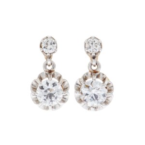 Earrings, France, first half of the 20th century.