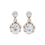 Earrings, France, first half of the 20th century.