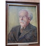 ANTONI MICHALAK, OLEJ NA KARTÓNE, PORTRÉT PROFESORA, SIGNOVANÉ ANTONI MICHALAK 1959