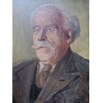 ANTONI MICHALAK, OLEJ NA KARTÓNE, PORTRÉT PROFESORA, SIGNOVANÉ ANTONI MICHALAK 1959