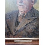 ANTONI MICHALAK, OLEJ NA KARTÓNE, PORTRÉT PROFESORA, SIGNOVANÉ ANTONI MICHALAK 1959