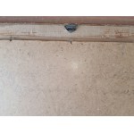 AUTHOR UNKNOWN, PAINTING OIL ON CARDBOARD MOUNTAIN MOTIF, SIGNED SIGNATURE ILLEGIBLE