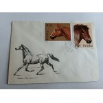 ENVELOPE HORSE HORSE, STAMP, STAMP
