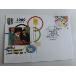 ENVELOPE RUDA ŚLĄSKA SPORTS ELEMENTARY SCHOOL, STAMP, STAMP