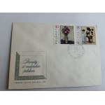ENVELOPE FLOWERS IN POLISH PAINTING STAMP STAMP